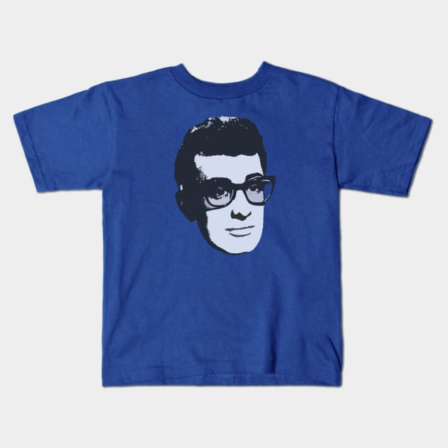 Buddy Holly Glasses Vintage Retro Pop Art Kids T-Shirt by Animal Abstractions